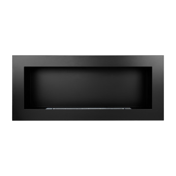 Wandgemonteerde biohaard 900x400 zwart structuur mat