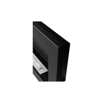 Wand-Biokamin 900x400 schwarz strukturiert matt