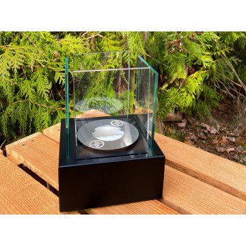 Smart Freestanding Biofireplace – Black Structured Matte