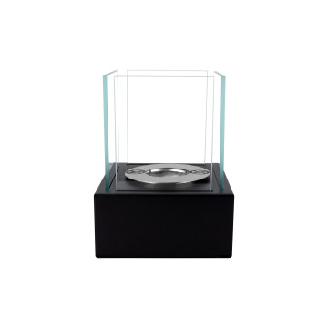 Smart Freestanding Biofireplace – Black Structured Matte