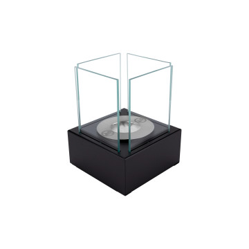 Smart Freestanding Biofireplace – Black Structured Matte