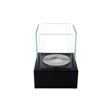 Smart Freestanding Biofireplace – Black Structured Matte