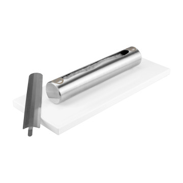 Stainless Freestanding Biofireplace – White Gloss Finish