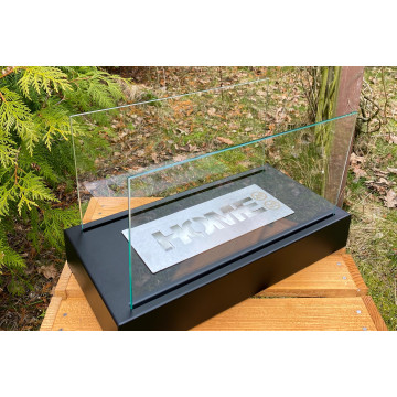 Home Freistehender Bio-Kamin – Schwarz Matt