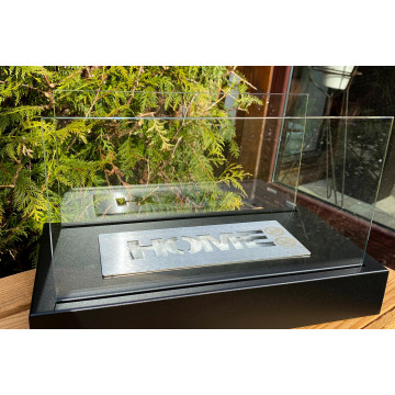 Home Freistehender Bio-Kamin – Schwarz Matt