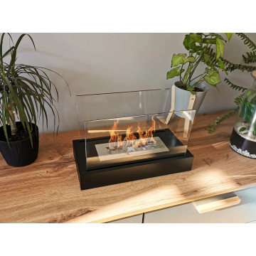 Bio-kominek wolnostojący Home czarny mat