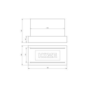 Home Freistehender Bio-Kamin – weiß  Matt