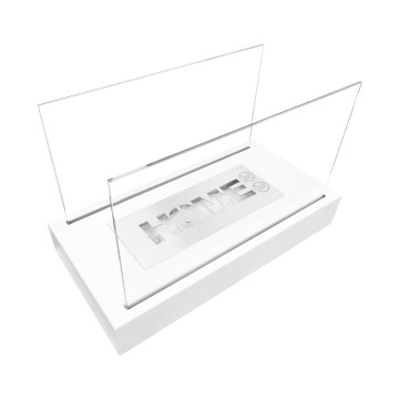 Home Freestanding Biofireplace – White Matte Finish