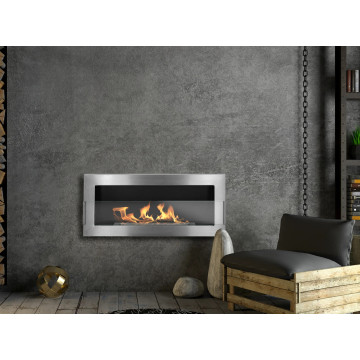 Hangende Biohaard met Glas 900x400 Inox