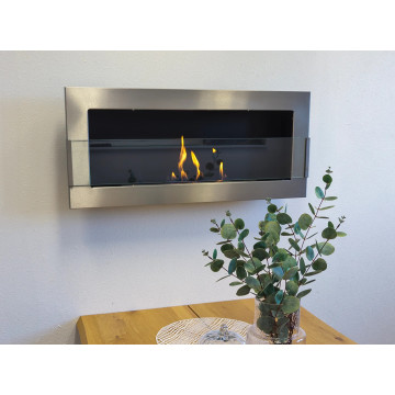 Hangende Biohaard met Glas 900x400 Inox