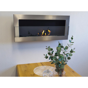 Hangende Biohaard met Glas 900x400 Inox