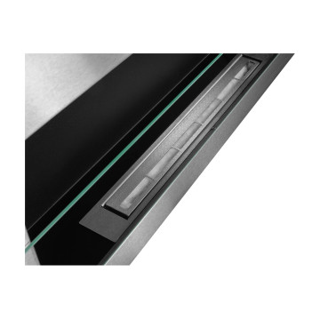 Hangende Biohaard met Glas 900x400 Inox