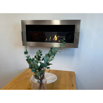 Hangende Biohaard met Glas 900x400 Inox