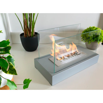 reestanding Biofireplace Home – Grey Textured Matte