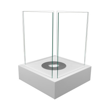Freestanding Biofireplace Sunset Garden – White Matte