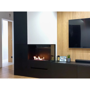 Built-in Corner Biofireplace BIO-EKO Right