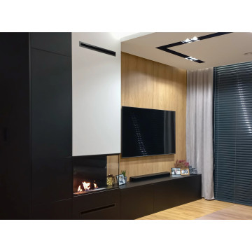 Built-in Corner Biofireplace BIO-EKO Right