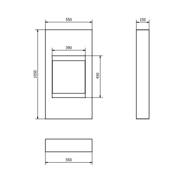 Moderne witte matte vrijstaande biohaard met glas