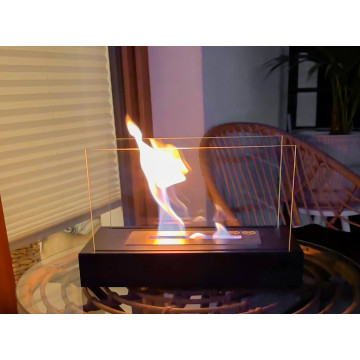 Freestanding Bio-fireplace Glow – Black Structural Matte