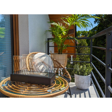 Freestanding Bio-fireplace Glow – Black Structural Matte