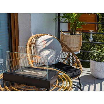 Freestanding Bio-fireplace Glow – Black Structural Matte