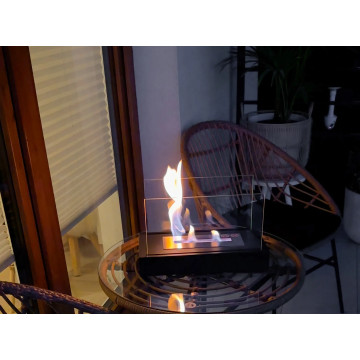 Freestanding Bio-fireplace Glow – Black Structural Matte