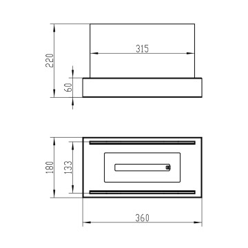 Freestanding Bio-fireplace Glow – Black Structural Matte