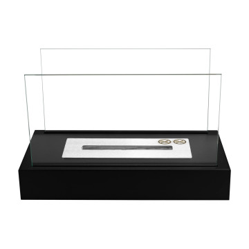 Freestanding Bio-fireplace Glow – Black Structural Matte