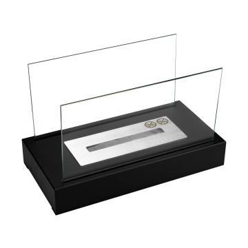 Freestanding Bio-fireplace Glow – Black Structural Matte