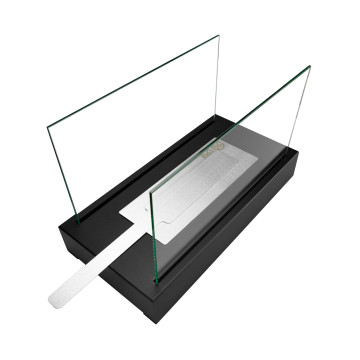 Freestanding Bio-fireplace Glow – Black Structural Matte