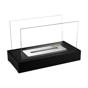 Freestanding Bio-fireplace Glow – Black Structural Matte