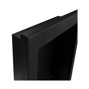 Wandbiokamin Vertical – Schwarz Strukturlack Matt