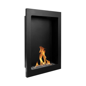 Bio-kominek wiszący Vertical – czarny strukturalny mat