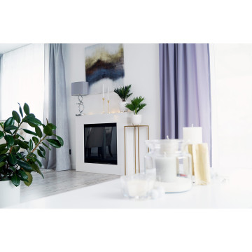 Portal Bio-fireplace Asne – White Matte