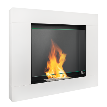 Portal Bio-fireplace Asne – White Matte