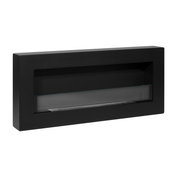 Hangende Biohaard 900x400 Box Zwart mat met Glas