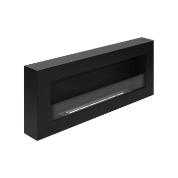 Hangende Biohaard 900x400 Box Zwart mat met Glas