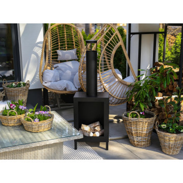 Freestanding Biofireplace Kozen Black Matt