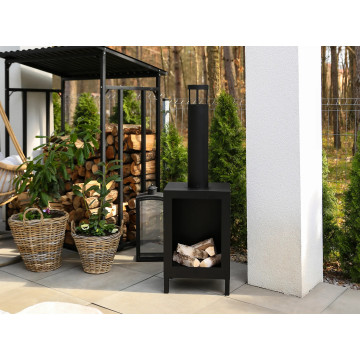 Freestanding Biofireplace Kozen Black Matt