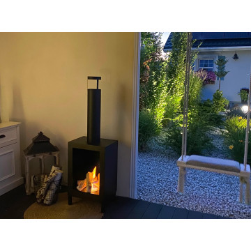 Freestanding Biofireplace Kozen Black Matt