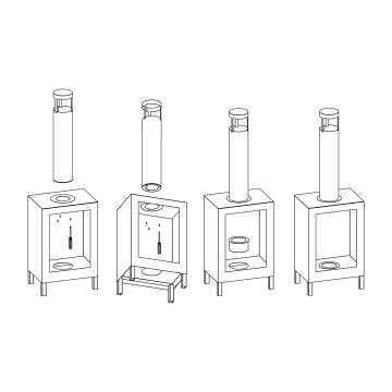 Freestanding Biofireplace Kozen Black Matt
