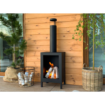 Freestanding Biofireplace Kozen Black Matt