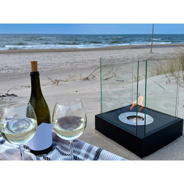 Bio-kominek wolnostojący Sunset Garden Mini czarny mat