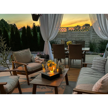 Bio-kominek wolnostojący Sunset Garden Mini czarny mat