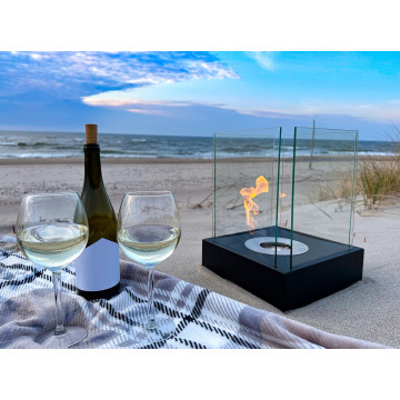 Bio-kominek wolnostojący Sunset Garden Mini czarny mat