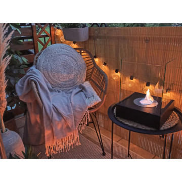 Bio-kominek wolnostojący Sunset Garden Mini czarny mat