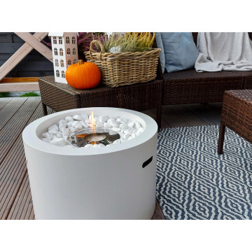 Moon biofireplace white matte finish