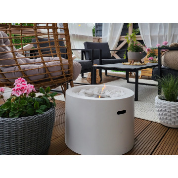 Moon biofireplace white matte finish