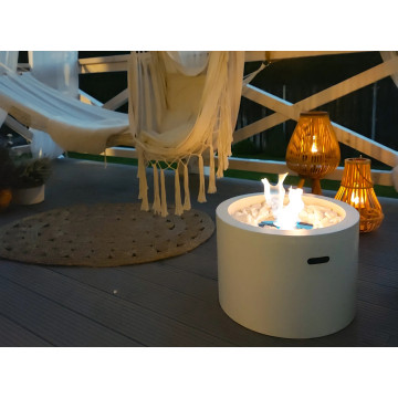 Moon biofireplace white matte finish