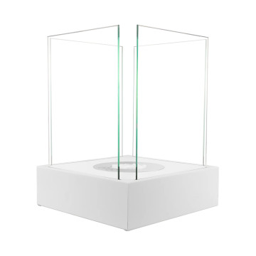Free-standing Bio-fireplace Sunset Garden Mini white matte